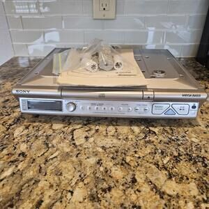 Sony Under Cabinet CD Player ICF-CD543RM AM FM Mega Bass Clock Radio W/ Remote